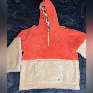 Eubi Colorblock Reversible Sherpa Half Zip Pullover Cozy Fleece Sweater